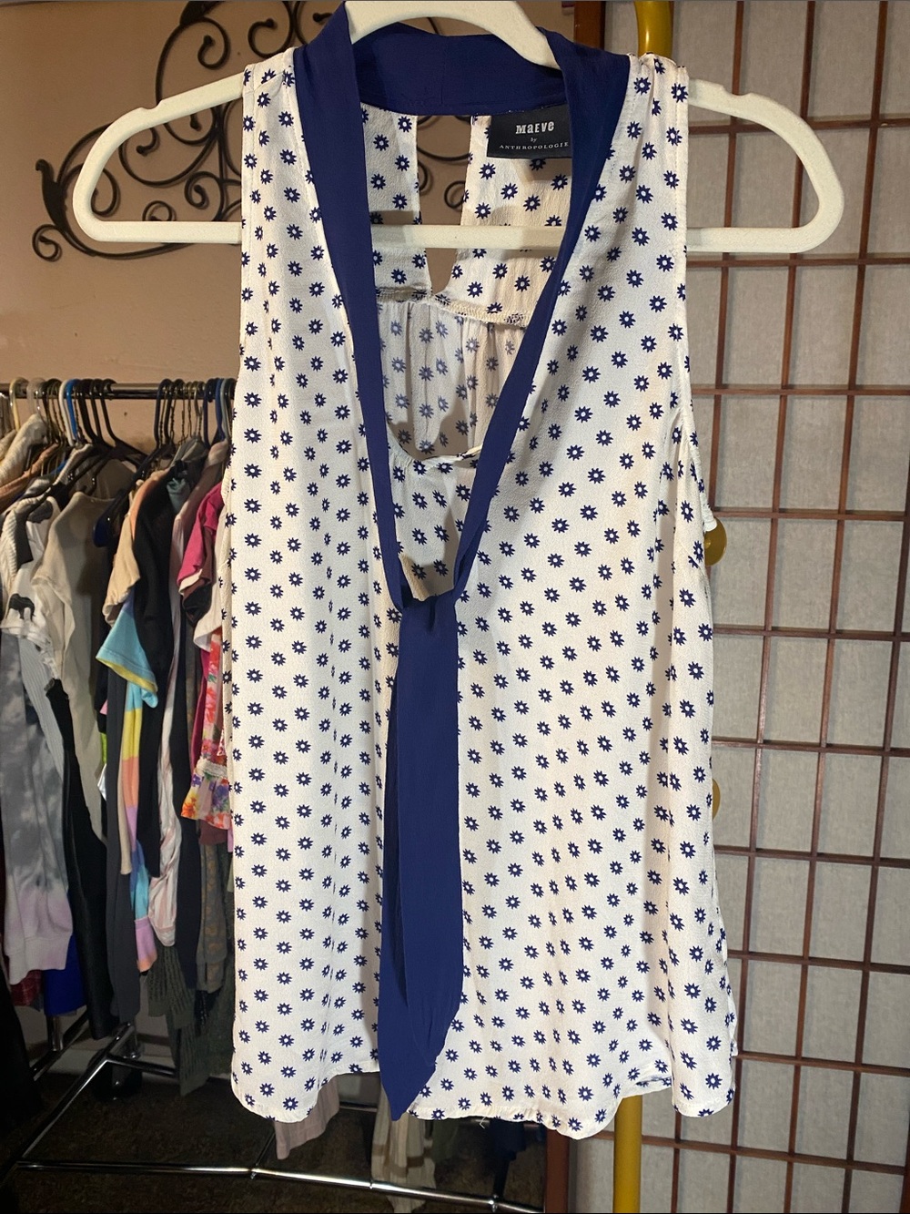 MaEve by Anthropologie Tie-Neck Sleeveless Top - Picture 6 of 10